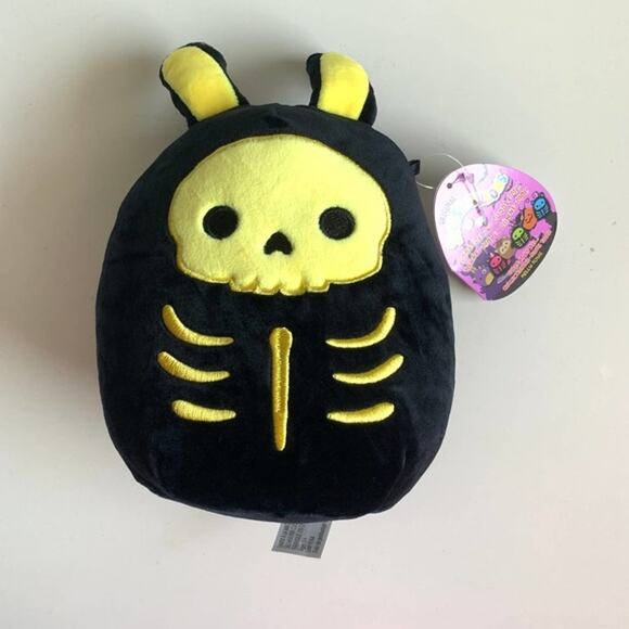 Squishmallow Skeleton Squad 7" Halloween Plush Stuffed Animal Black Serge Stump - Picture 10 of 12